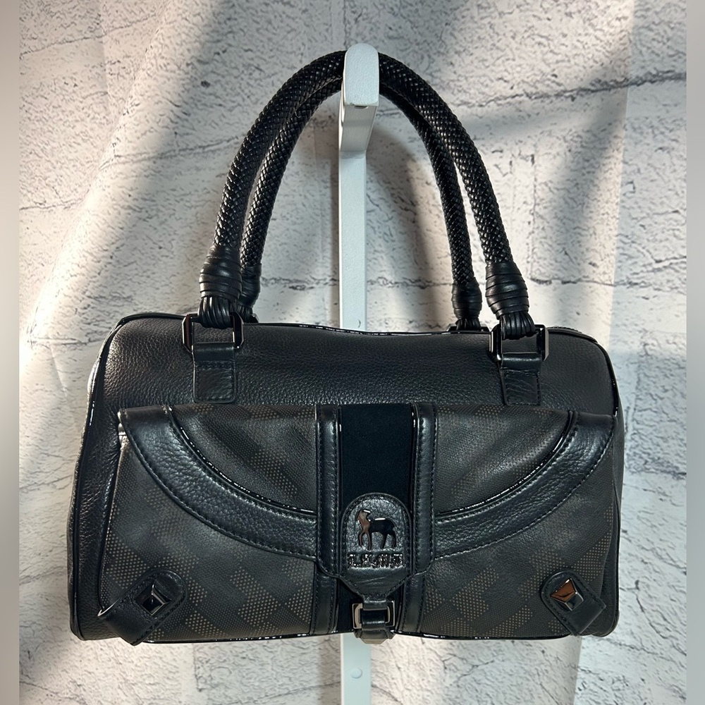 L.A.M.B. Designer Black Leather Fia Satchel♠️